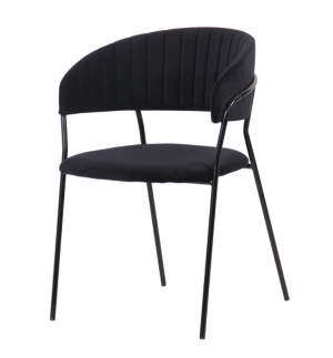 כסא אירוח / כסא המתנה דגם טוקיו שחור | א. חי גרף