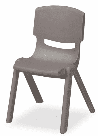 כסא ילדים אפור | א. חי גרף ריהוט מוסדי / משרדי איכותי