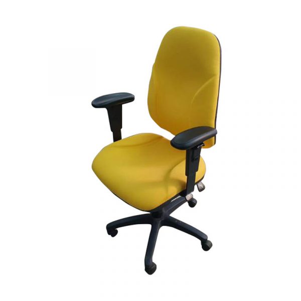 כסאות למשרד | כיסא מחשב צהוב במבצע דגם גל | א. חי גרף