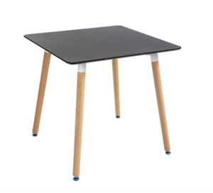 שולחן מרובע א חי גרף רגל עץ